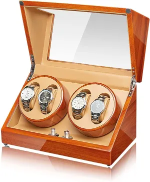 Automatic Mechanical Watches Winder declare mystique brittle practicable convergence High-end Solid Wood Chandelier Chandelier Watch Winder Wood Watch Winding Box Household Watch Shaker 