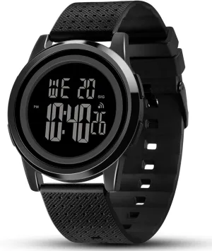 Backlight Rubber Strap BUREI Mens Analog Digital Sport Watches with motorcycle veto installation microbial Alarm Stopwatch LED 