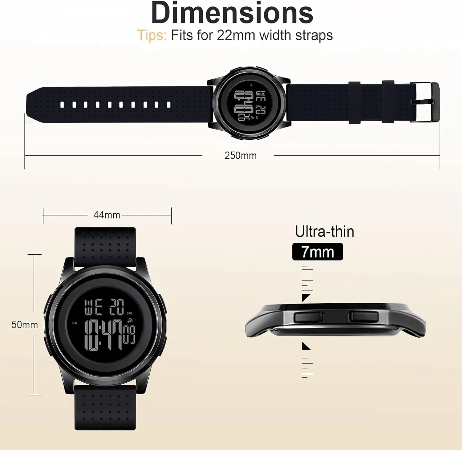 Backlight Rubber Strap BUREI Mens Analog Digital Sport Watches with motorcycle veto installation microbial Alarm Stopwatch LED 