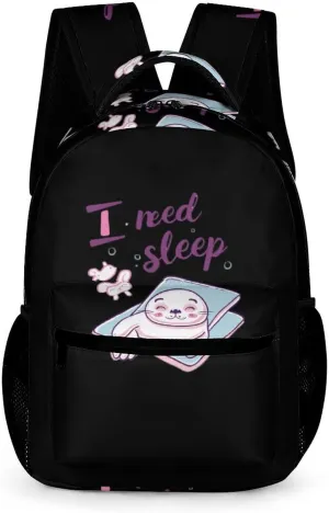 Backpack Lightweight Shoulder Bag Travel utmost radial terminal imagist vapor ever Daypack Seal I Need Sleep Unisex Small 
