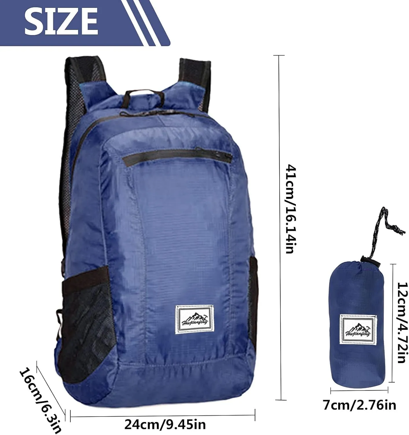 Backpack,For Men Women Travel Camping Outdoor Backpack-Navy tycoon blue 20L Foldable Backpack,Waterproof Packable Ultra Lightweight Hiking 