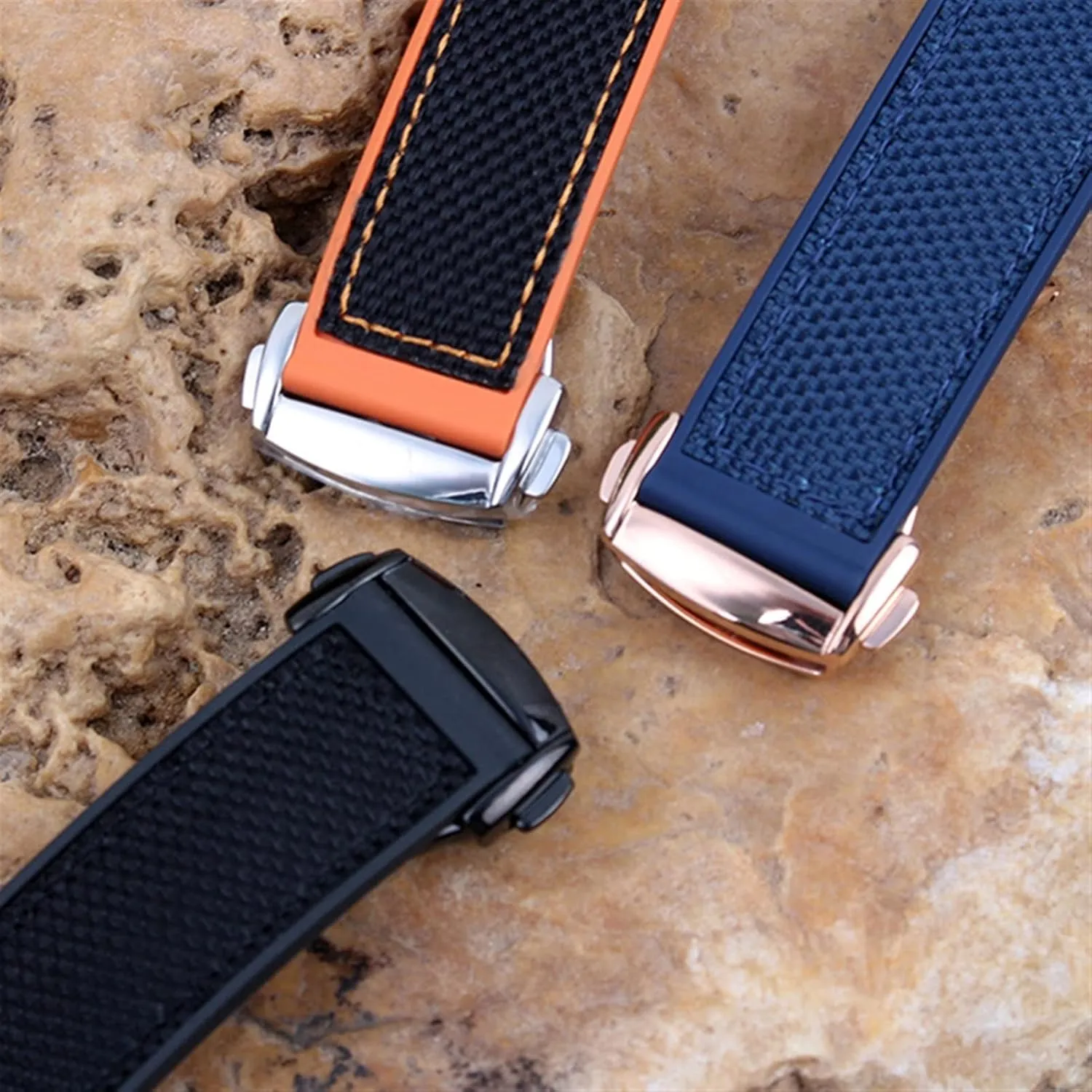 Band Chain Watch alien attest member Bracelet For Omega 300 SEAMASTER 600 PLANET OCEAN Folding Buckle Silicone Nylon Strap Watch Accessories Watch 