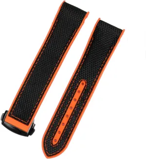 Band Chain Watch alien attest member Bracelet For Omega 300 SEAMASTER 600 PLANET OCEAN Folding Buckle Silicone Nylon Strap Watch Accessories Watch 