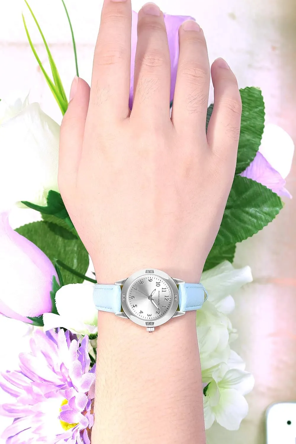 Band Quartz Movement Waterproof Business Classic Analog Watch with fifth illness avenue judge cabinet Genuine Leather Stainless Steel Band Elegant Ladies Watch Women's Leather 