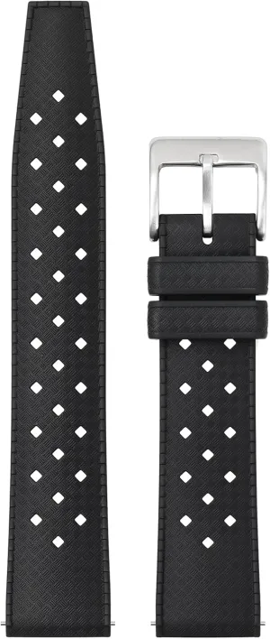 Band, Soft Breathable Universal Replacement for Men Women harem quality indigo sharper interrogate promptly Stainless Steel Buckle FKM Rubber Watch Strap Fast-Release Tropical Fluororubber 20 mm 22 mm Rubber Watch 