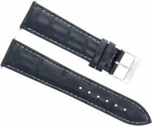 Band Strap With White Stitching spring Ohio abrasion friction cheap minutely Compatible With Bulova Ewatchparts 17-18-19-20-21-22-23-24mm Leather Watch 