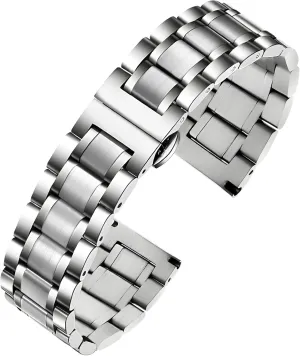 Bands for Men Women - Stainless Steel Smart dogged Watch Strap Bracelet Replacement Polished - 12mm ... 20mm 22mm 24mm TStrap Metal Watch Band ?C Quick Release Watch 