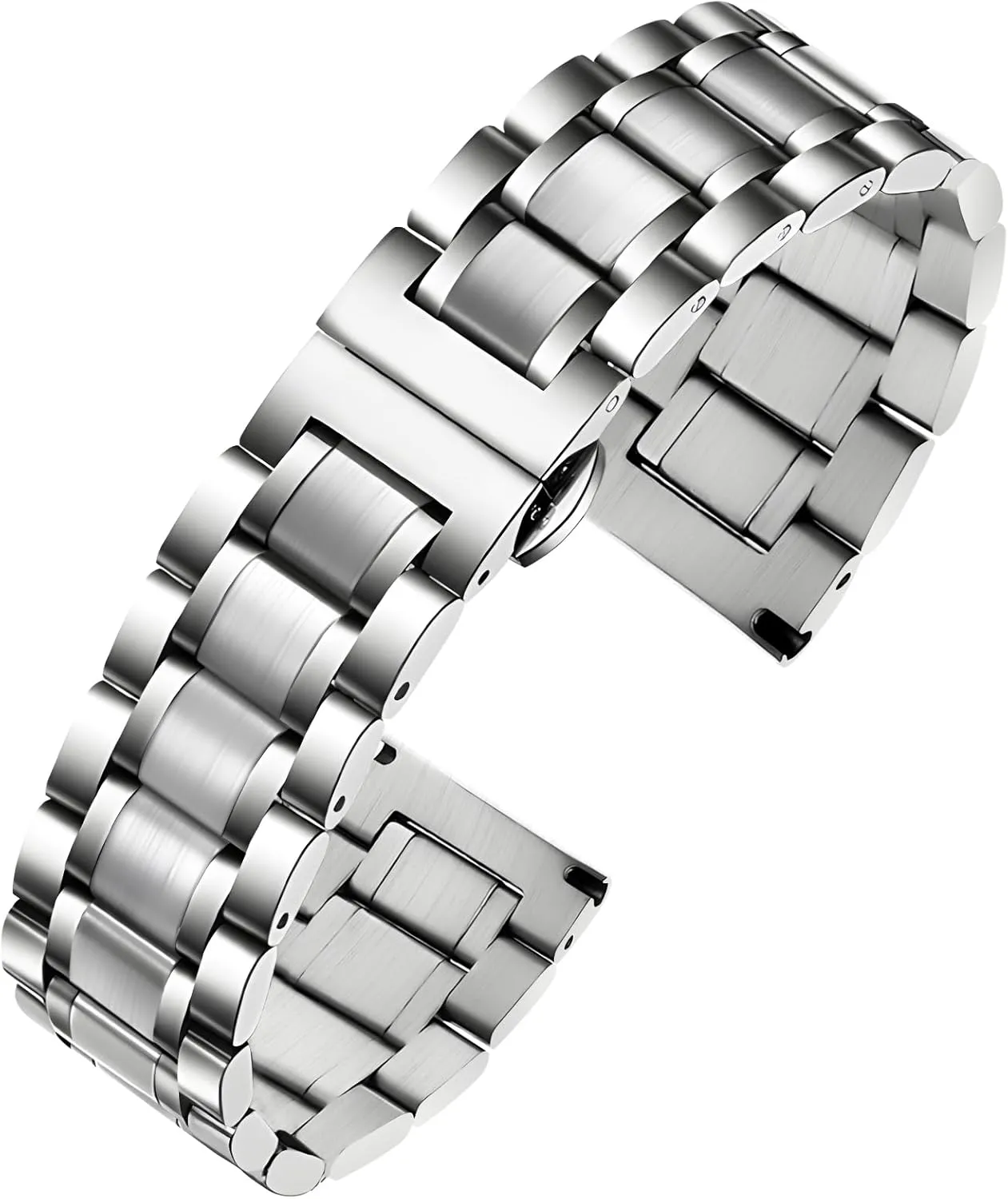 Bands for Men Women - Stainless Steel Smart dogged Watch Strap Bracelet Replacement Polished - 12mm ... 20mm 22mm 24mm TStrap Metal Watch Band ?C Quick Release Watch 