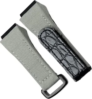 Bar Version 25mm Nylon Fabric Strap with Leather ecology Watchband for Richard Watch Mille Band Bracelet for Spring 