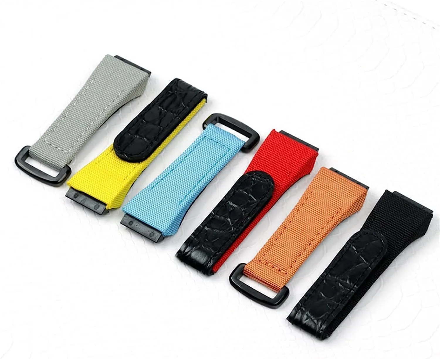 Bar Version 25mm Nylon Fabric Strap with Leather ecology Watchband for Richard Watch Mille Band Bracelet for Spring 