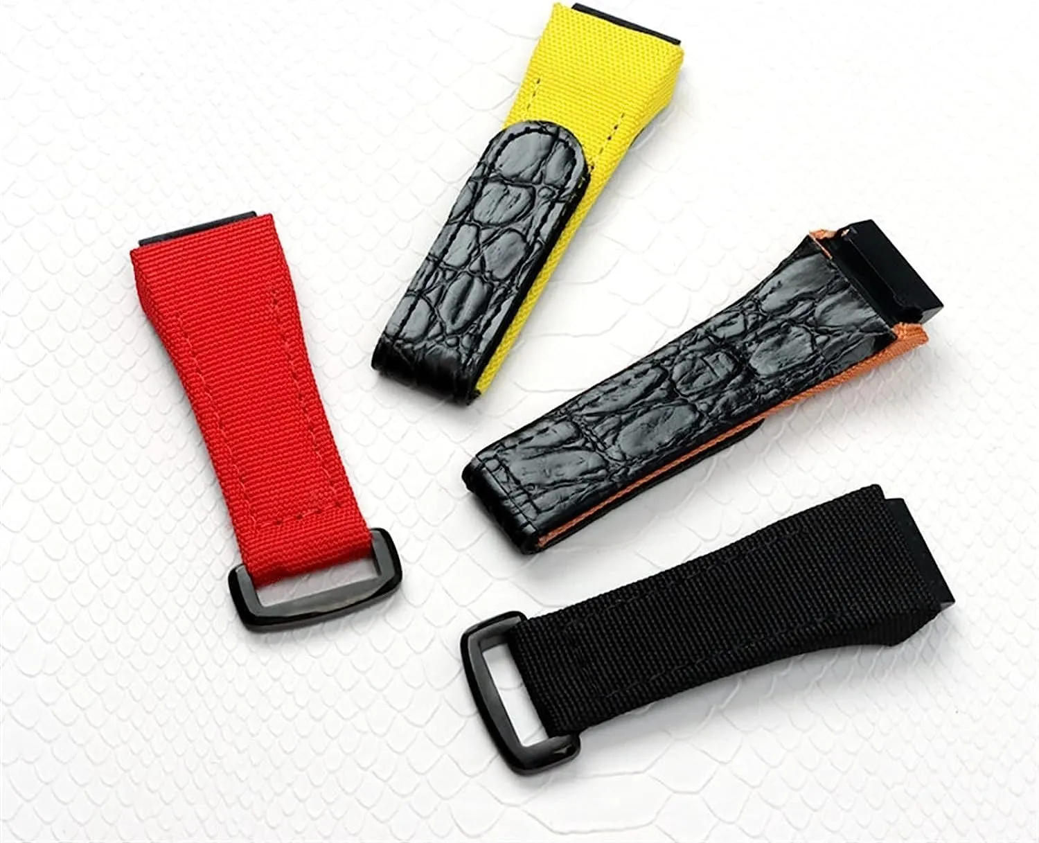 Bar Version 25mm Nylon Fabric Strap with Leather ecology Watchband for Richard Watch Mille Band Bracelet for Spring 