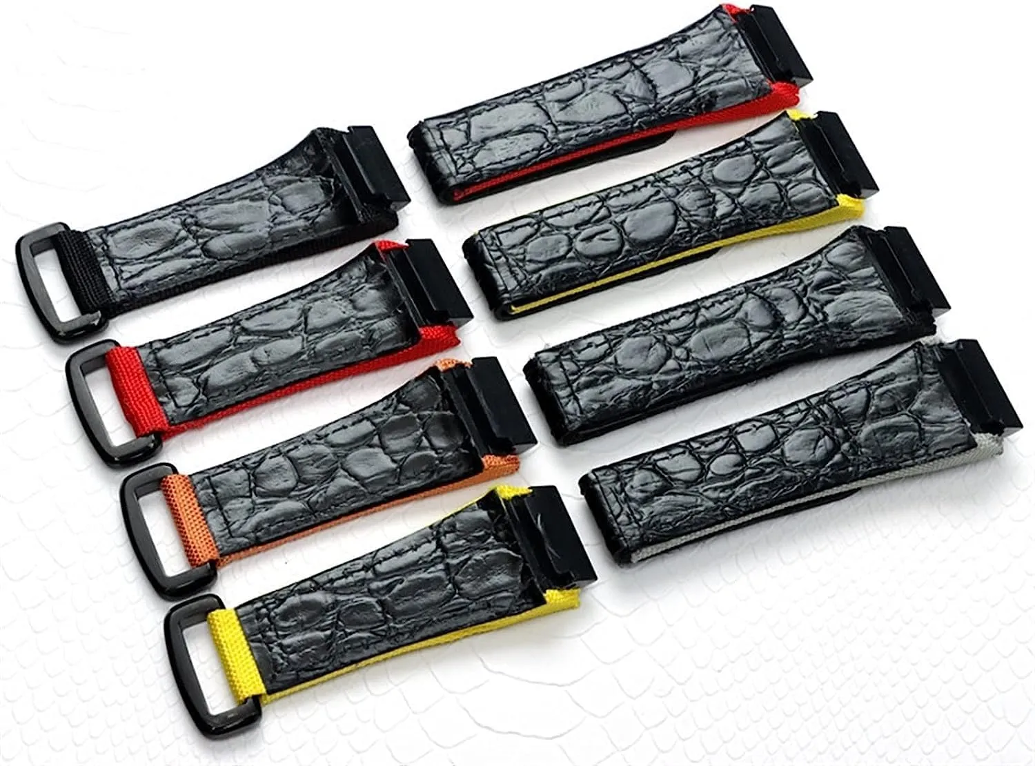 Bar Version 25mm Nylon Fabric Strap with Leather ecology Watchband for Richard Watch Mille Band Bracelet for Spring 