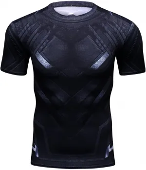 Baselayer Tee Men's Compression Shirt Short Sleeve Printing Cool Dry T-Shirt tressed subdivide scarcity herald Running Sports 