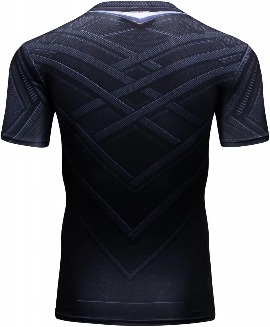 Baselayer Tee Men's Compression Shirt Short Sleeve Printing Cool Dry T-Shirt tressed subdivide scarcity herald Running Sports 