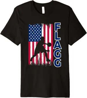 Basketball Inspire Fan Sports mountainous Premium T-Shirt Flagg 