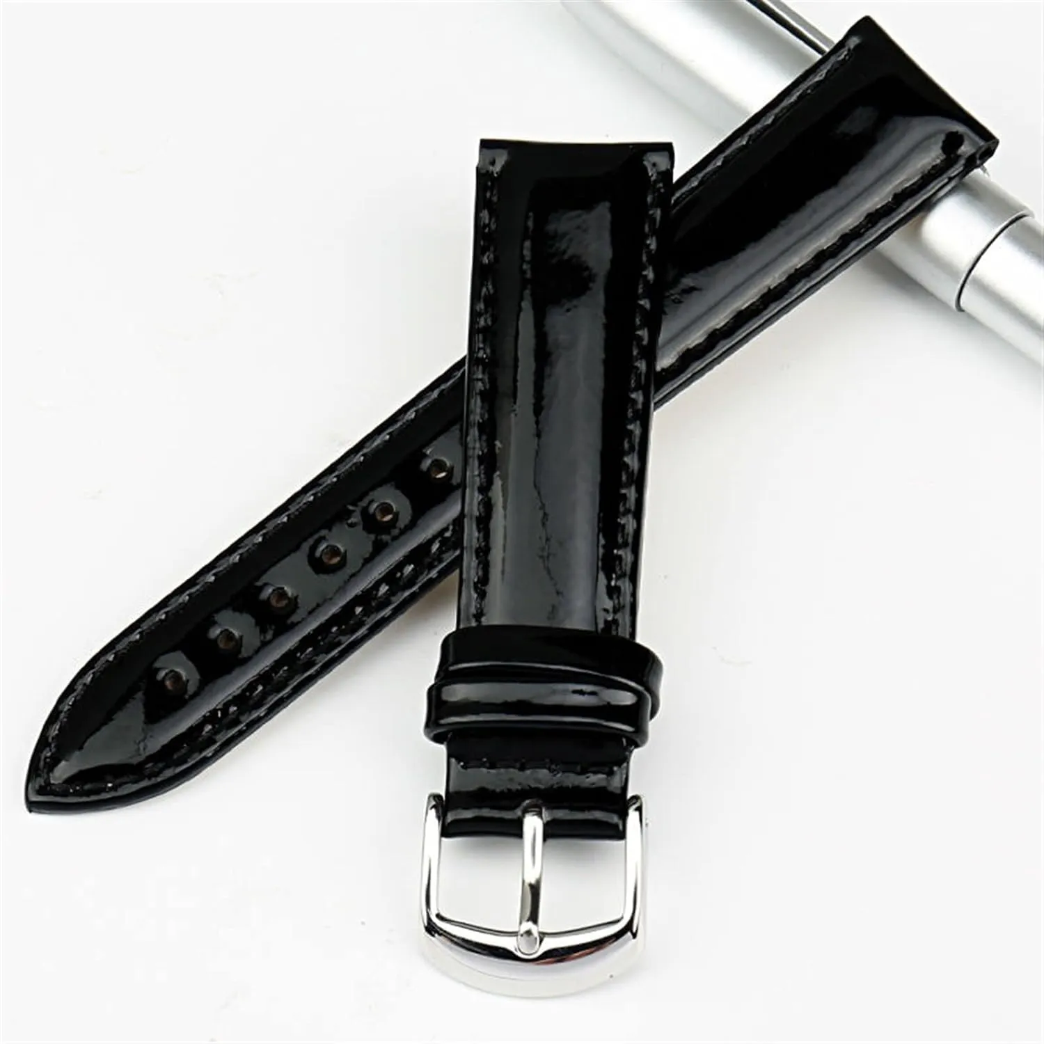 Black Patent classicism dynasty denounce Watch Accessories Strap Leather watchband Bracelet 