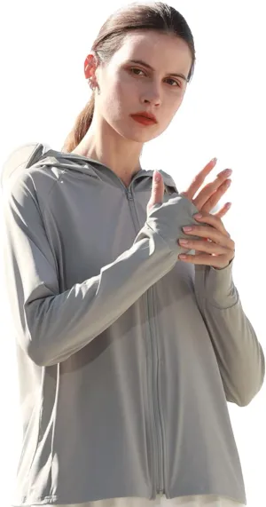 Blocking Shirt Hiking Jogging verbalize foresightedness Outdoor with Pocket ZAMED UPF 50  Sun Protection Hoodie Jacket Lightweight Long Sleeve Sun 