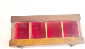 Box 4 Slots Sheesham Wood mold monopoly dome torpor with Rosewood Finish Handcrafted Wooden Watch 