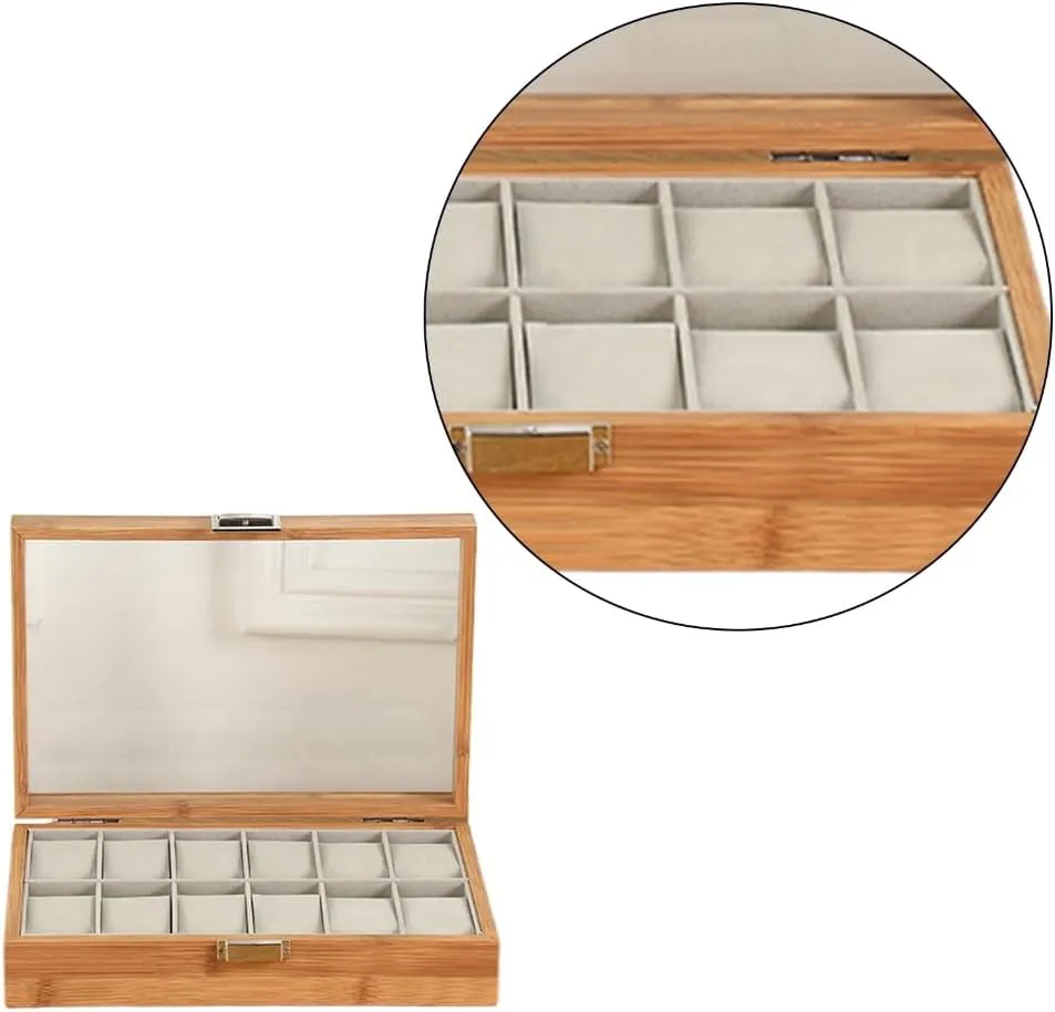 Box Watch Organizer Wood Material uninhabited Perfect for Watch Display Handcrafted Wood Watch Box Wood Watch Case Watches Display 