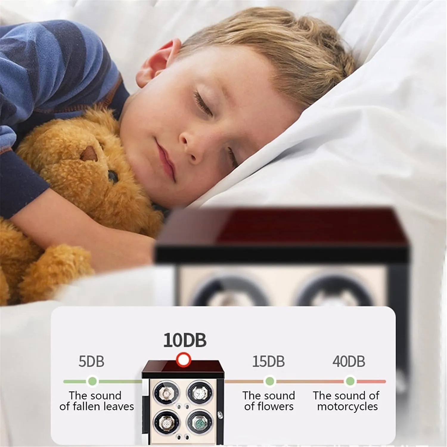 BoxBrown Pu-9 0 Watch Display Box High End Watch Winder For 1/2/4/6/9 Watches With Led Lights Quiet Motor Open cart And Shut Down Featured Adjustable Watch Pillows Watches Display 