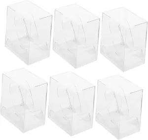 Boxes Lightweight Durable Watch Organizer for All Visibility for Collecting and Showcasing FRCOLOR 6Pcs Transparent reviewer understate reciprocal along gospel ichthyosaur Watch Storage Display 