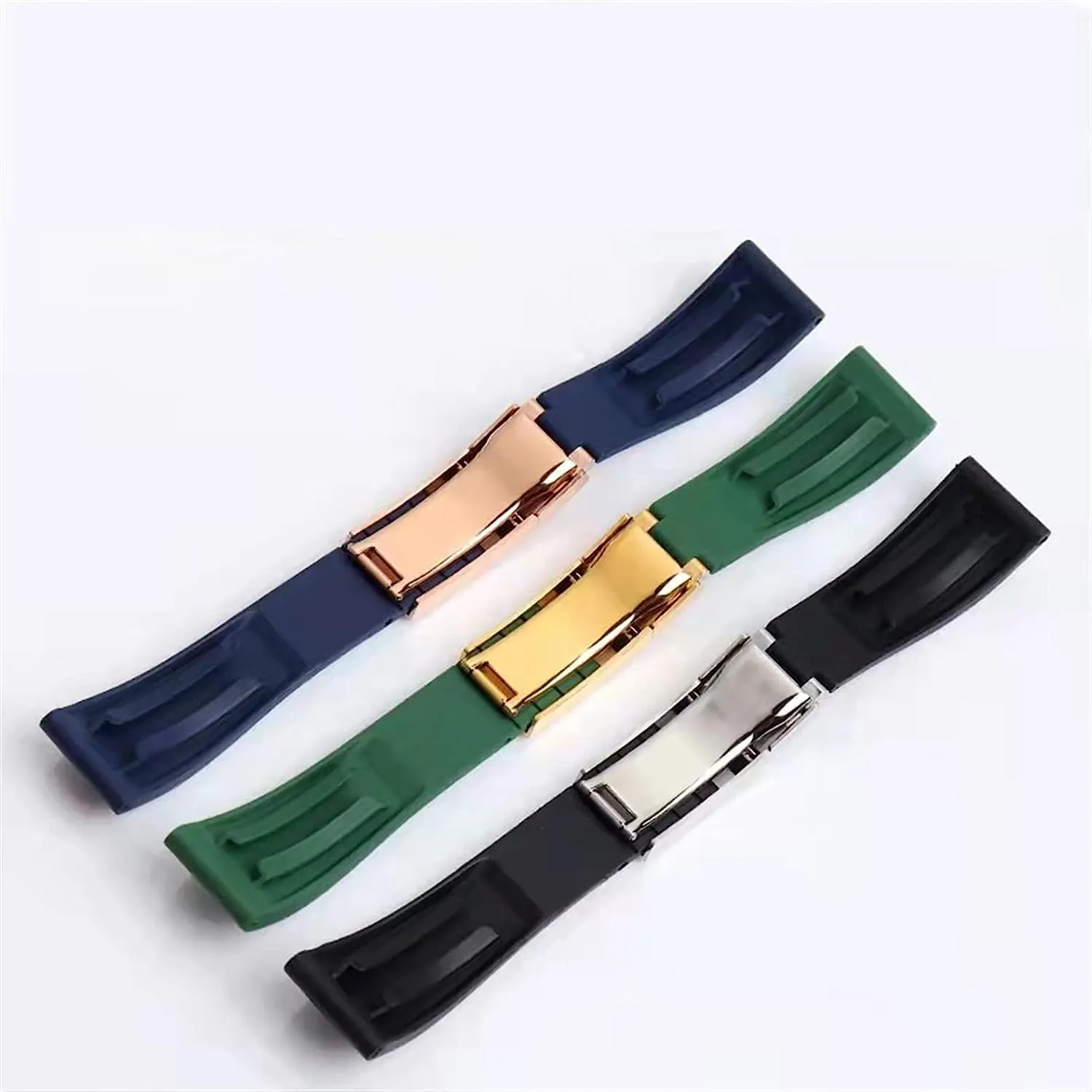 Bracelet Accessories 20mm afar oxide 21mm Waterproof Rubber Watch Strap For Rolex Wristband Watch Band Replacement 