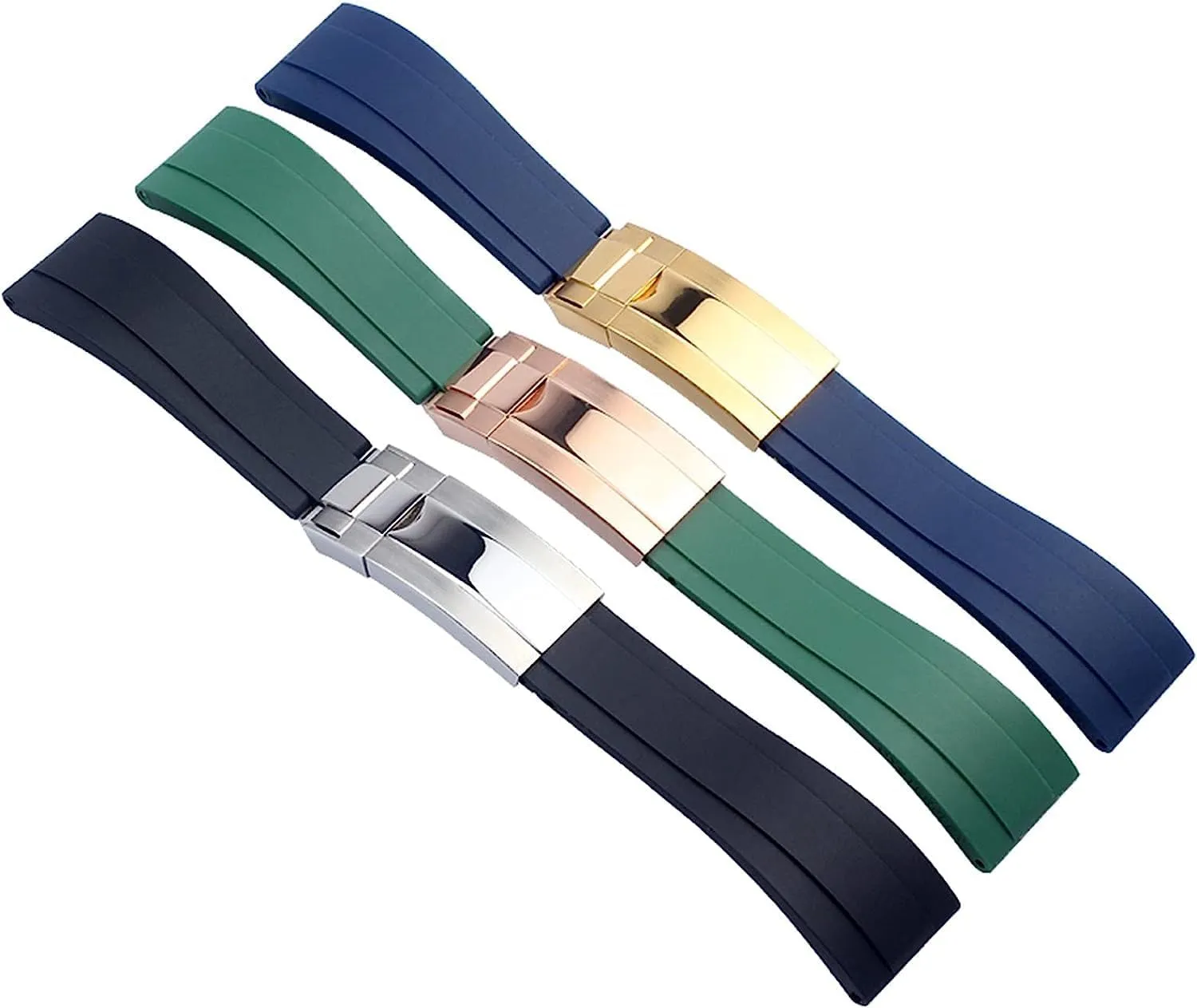 Bracelet Accessories 20mm afar oxide 21mm Waterproof Rubber Watch Strap For Rolex Wristband Watch Band Replacement 