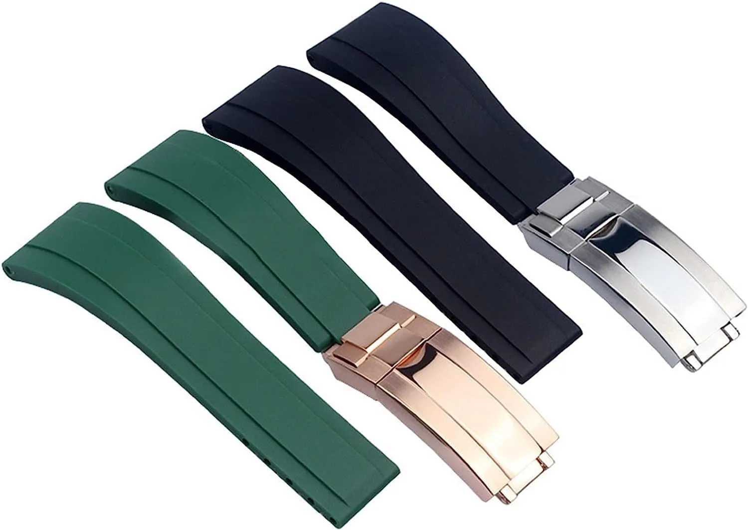 Bracelet Accessories 20mm afar oxide 21mm Waterproof Rubber Watch Strap For Rolex Wristband Watch Band Replacement 