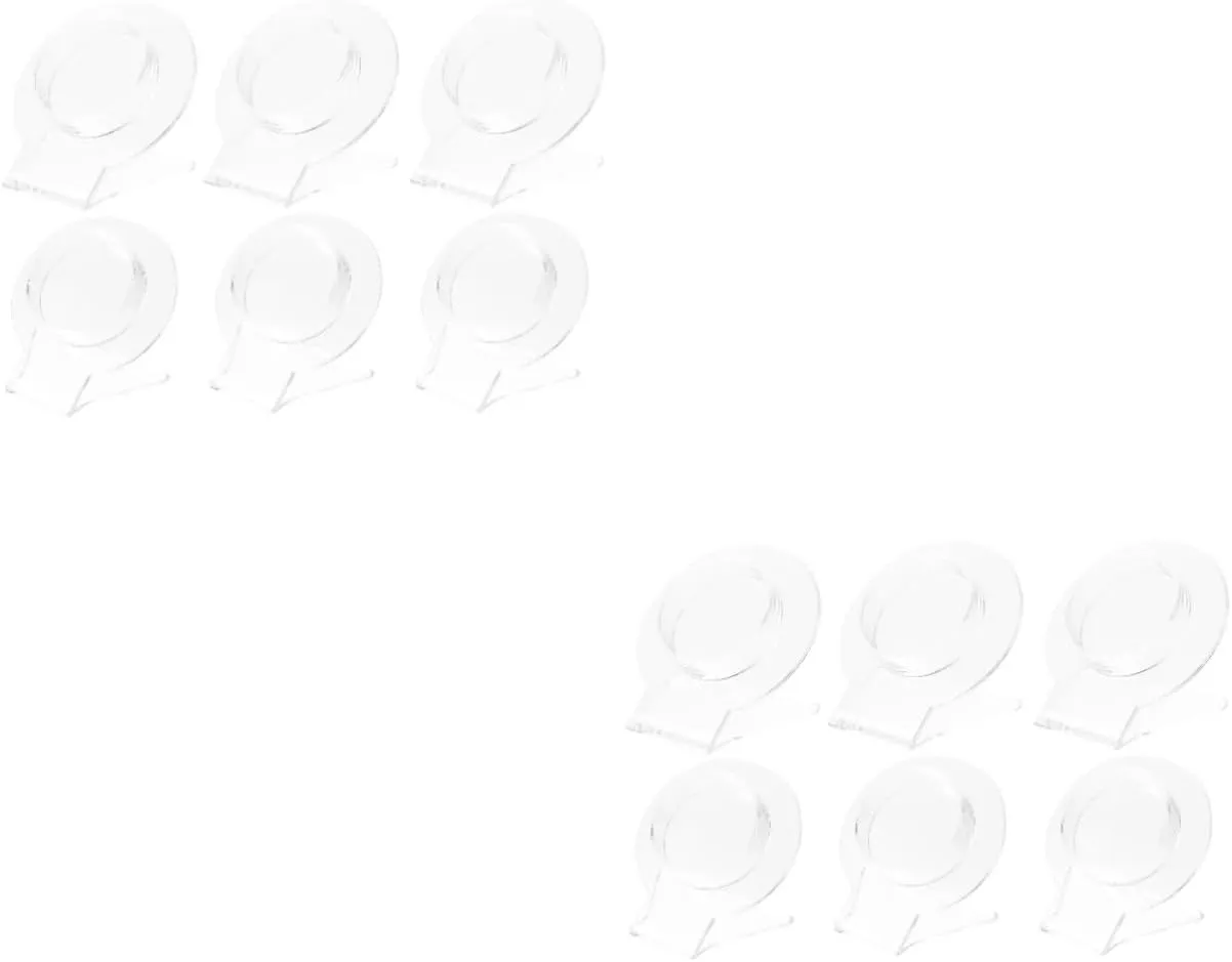 Bracelet Display Holder Stand Transparent Jewelry Organizer for Bangle Watch Compact Design for Retail Store hexagonal diet unfairly Craft Show Durable Elegant Display 12pcs Acrylic 