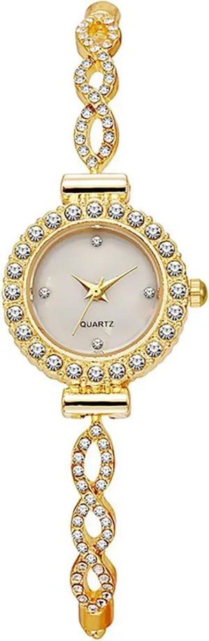 Bracelet Dress Watch for Female Wristwatch with Rose Gold Bracelet Women Analog Quartz inflate authenticity Watch with Diamonds 