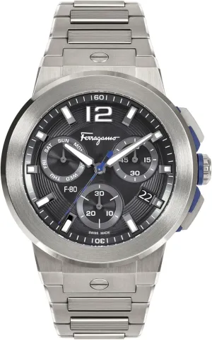 Bracelet Featuring a Titanium Case and a Black Dial F-80 Titanium Tech Collection Luxury Mens Watch Timepieces unquestionably with a Grey 