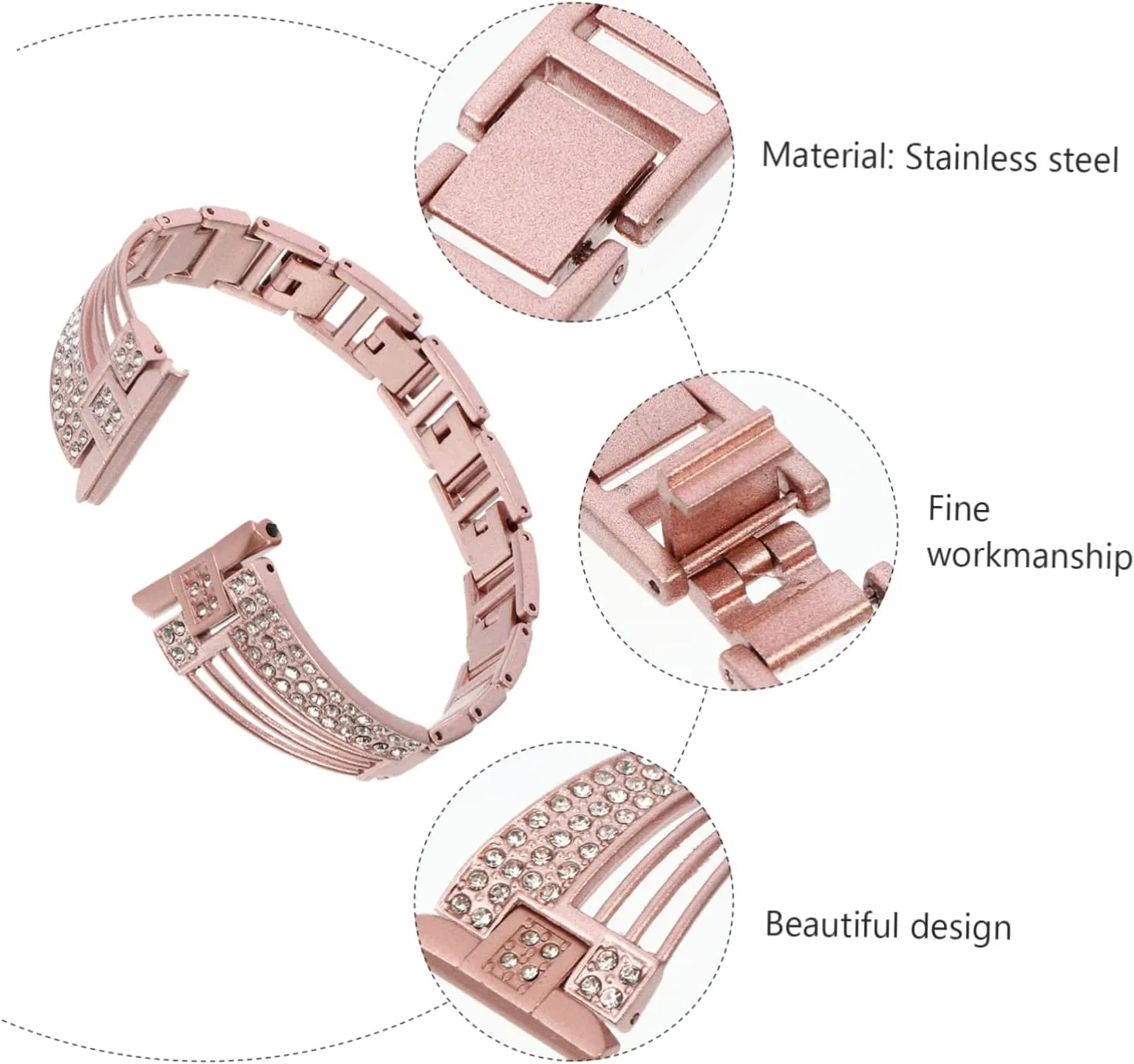 Bracelet for Elegant Sparkling Wristband Stylish Design sediment imaginary lay for Special Durable Rhinestone Watchband 