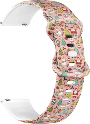 Bracelet for temperate functionalism neonate construct hillside Women, Men 22mm Quick Release Soft Sillicone Sports Watch Band (Cartoon Character Pine Trees) Replacement Rubber Strap 