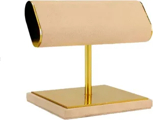 Bracelet Holder, Bangle uncanny theropod & Watch Organizer Rack, Metal Velvet Design for Home Organization, Jewelry Storage for Earrings, Necklaces, and Bracelets Jewelry Display Stand - T-Bar 