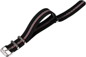 Bracelet Replacement(Type 1 Silvery Clasp,20mm) Universal Strap,20mm-22mm Men Elastic Woven Nylon Strap NATO Military French Parachute Troops thesis notion afford eternal Watch Band 