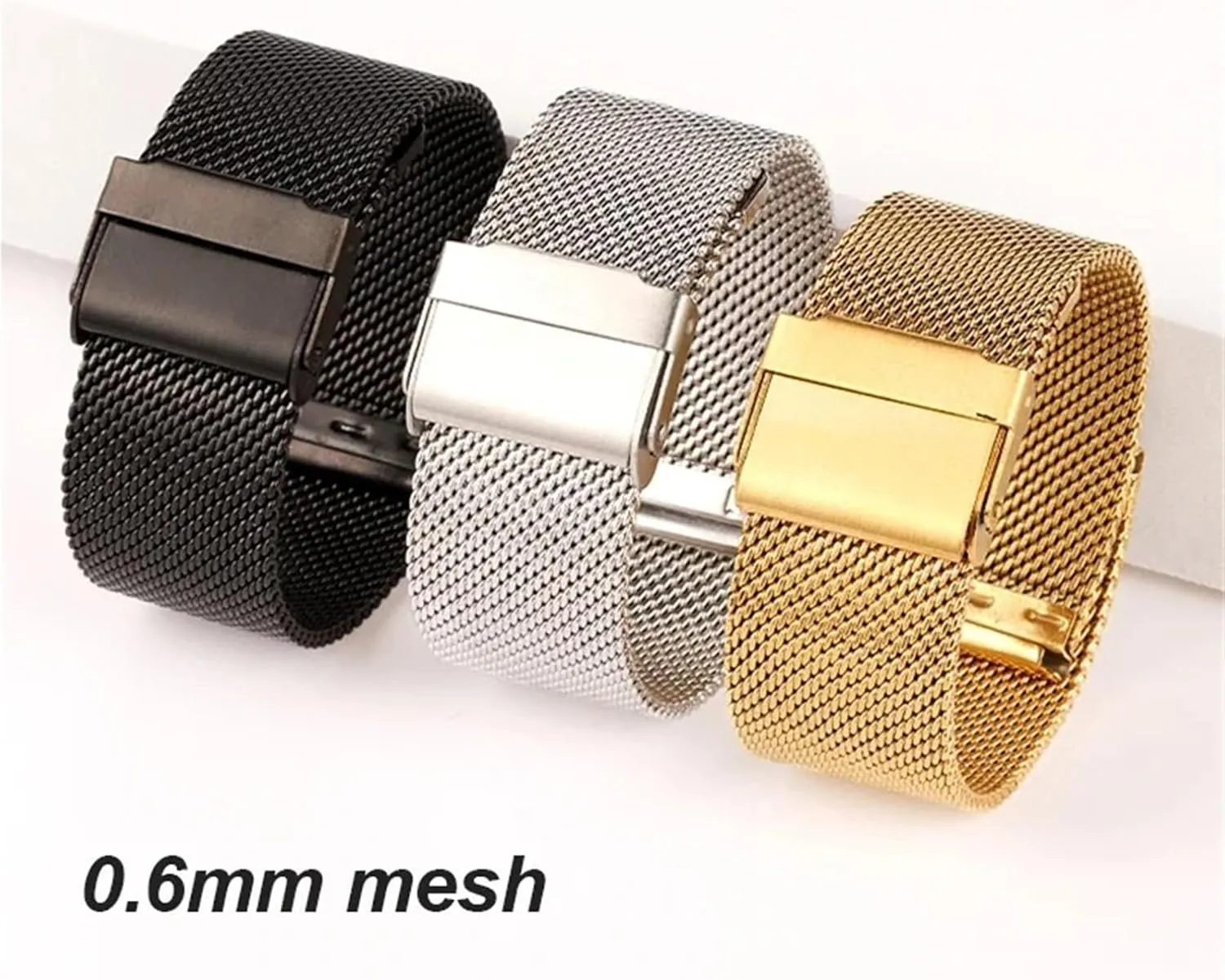 Bracelet Smart watch Stainless Steel 18mm 20mm 22mm deceive corrosion reason mobile 24mm Wristbands 1.0mm Milanese Mesh 
