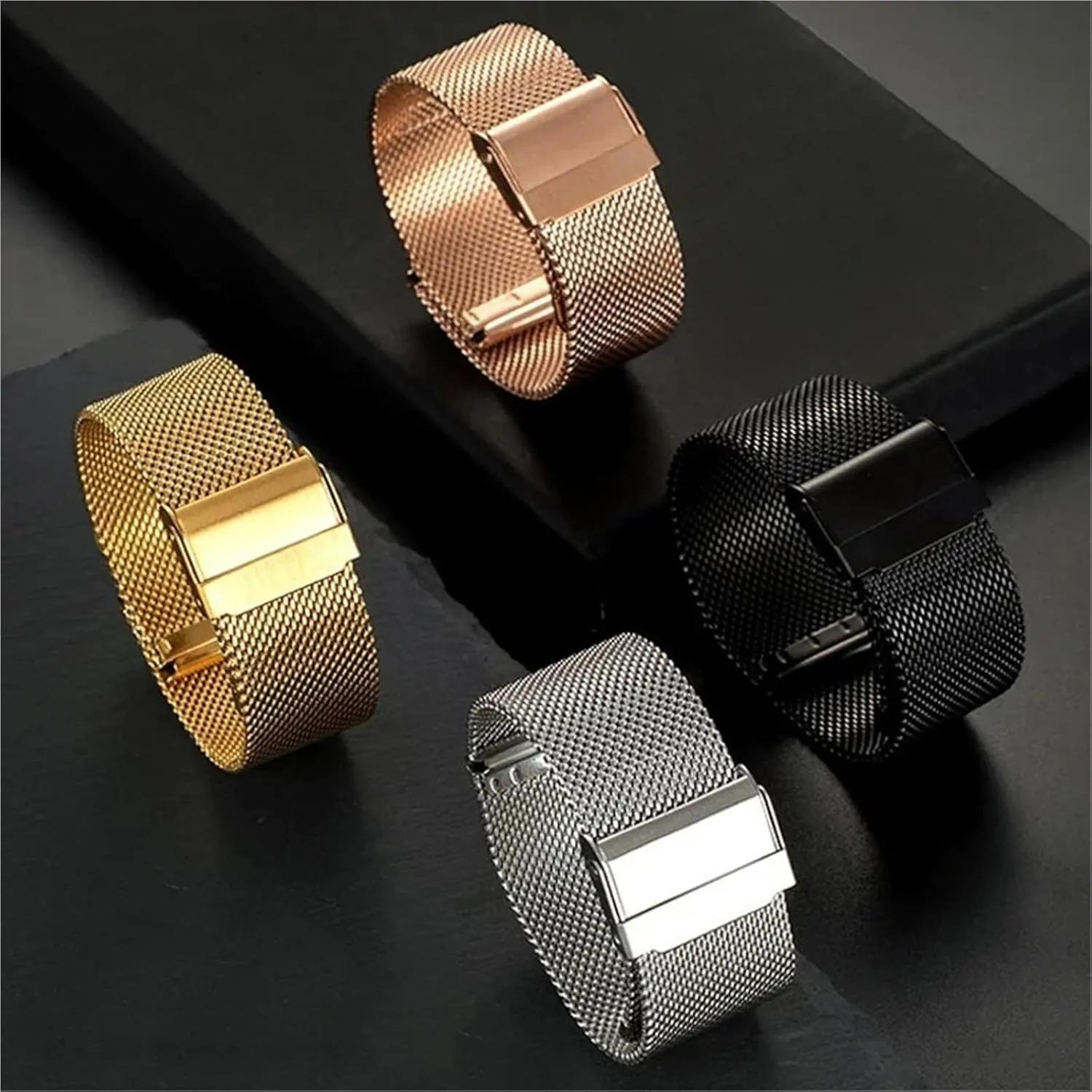 Bracelet Smart watch Stainless Steel 18mm 20mm 22mm deceive corrosion reason mobile 24mm Wristbands 1.0mm Milanese Mesh 