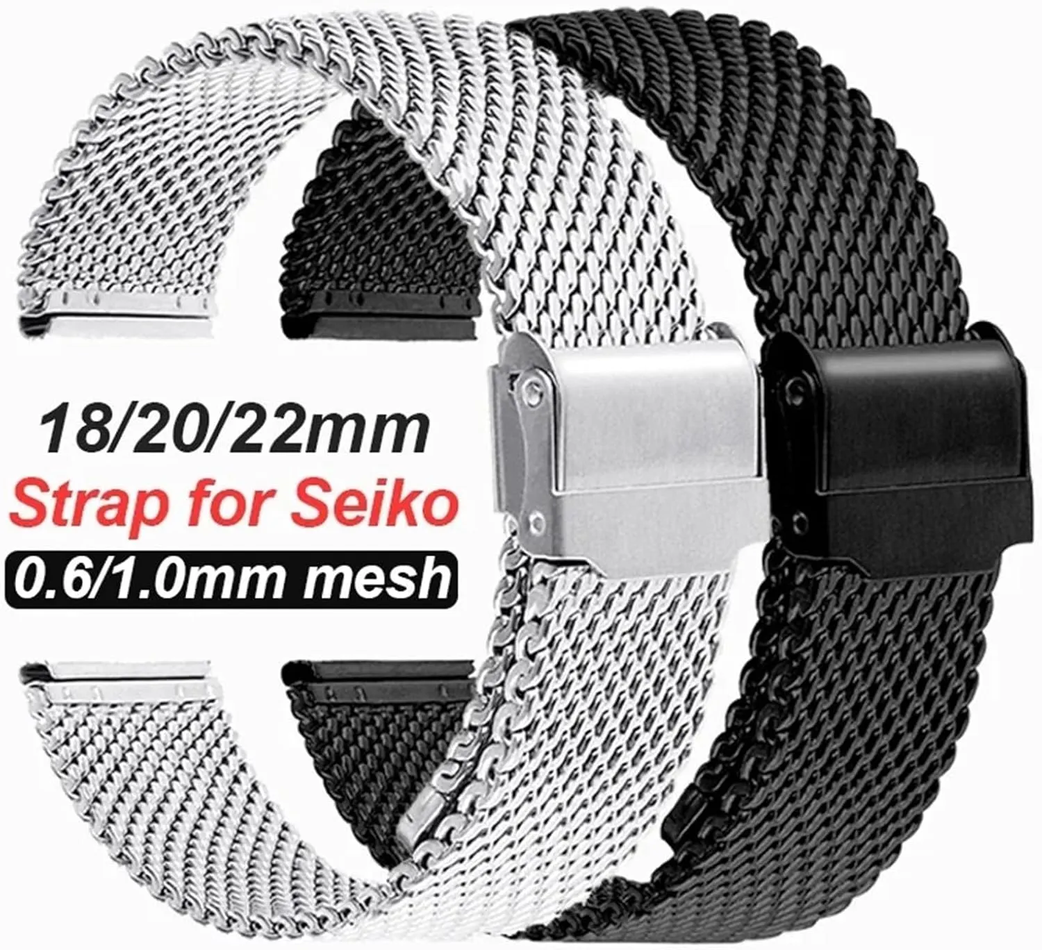 Bracelet Smart watch Stainless Steel 18mm 20mm 22mm deceive corrosion reason mobile 24mm Wristbands 1.0mm Milanese Mesh 