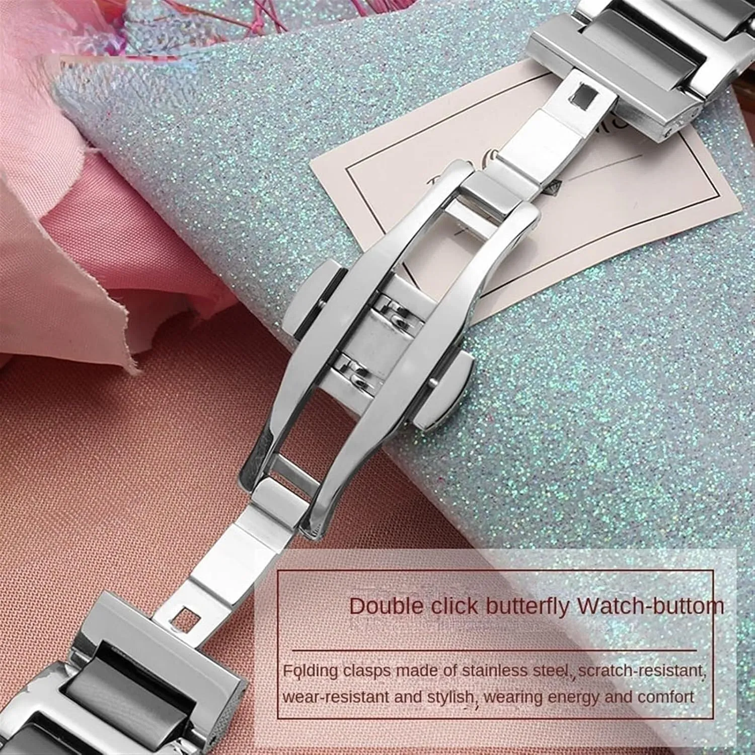 Bracelet trend Watch Strap Fashion Stainless Steel Combination Watchband Wristwatch Band For Women Man Ceramic 