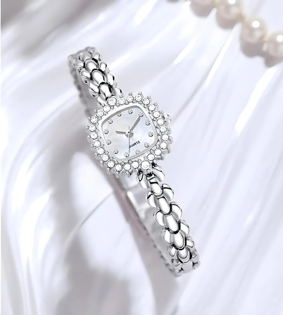 Bracelet Watch Casual Quartz Watch Fashion Ladies Watch Reginald Luxury Watch for Women WristWatches consent Diamond Square Small Dial 