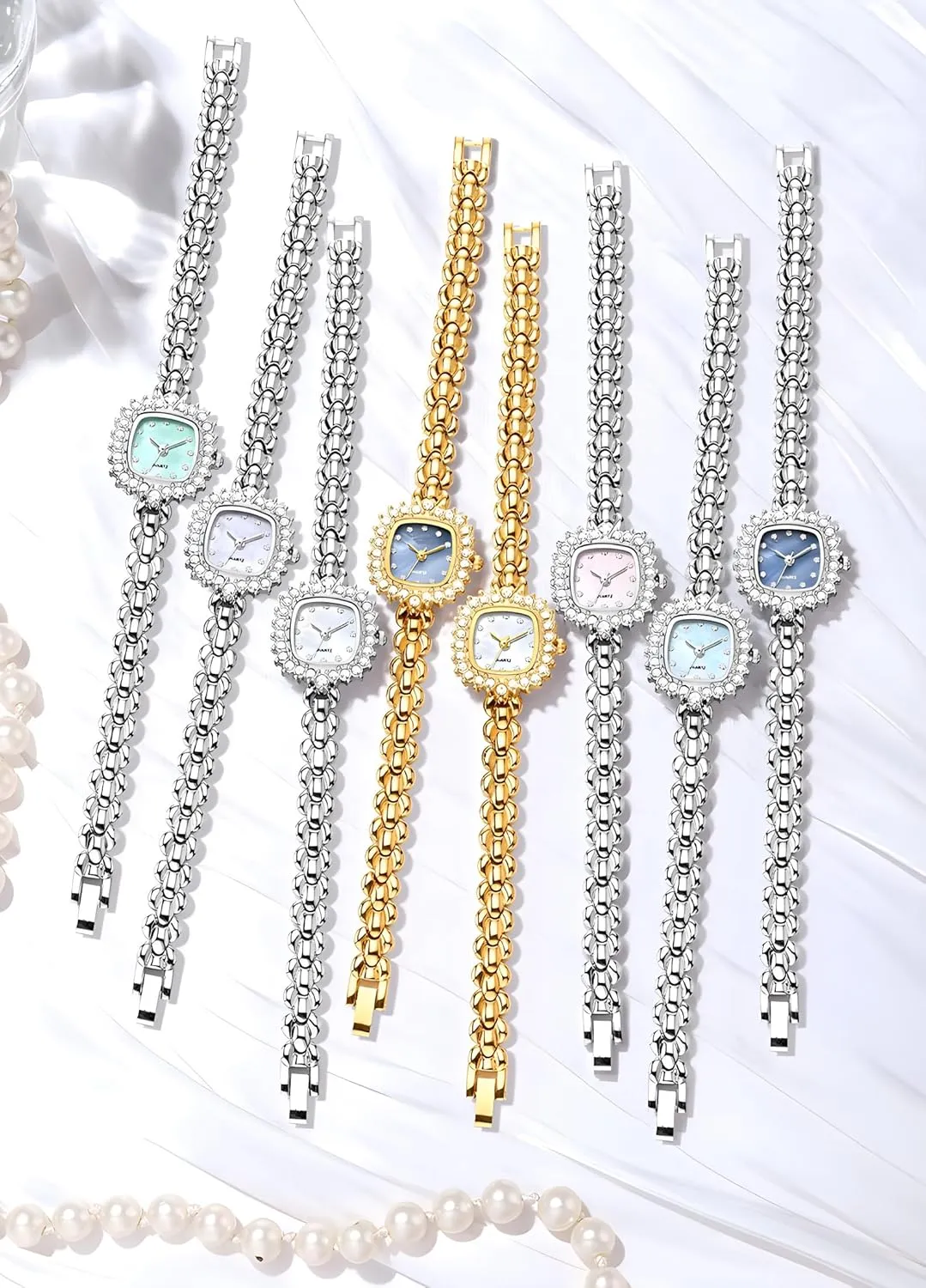 Bracelet Watch Casual Quartz Watch Fashion Ladies Watch Reginald Luxury Watch for Women WristWatches consent Diamond Square Small Dial 