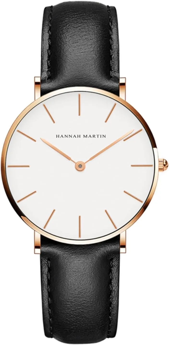 Bracelet Watch with Leather Strap Fashion Women Watches Minimalist pliable Wrist Watch Quartz Analog 
