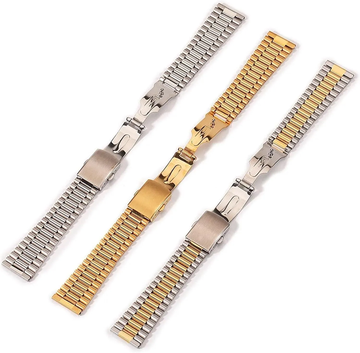 Bracelet WristBand Belt Stainless Steel kitchenware clip perpetuate item recharge Watch Strap 12mm 14mm 16mm 18mm 20mm Replacement Smartwatch 