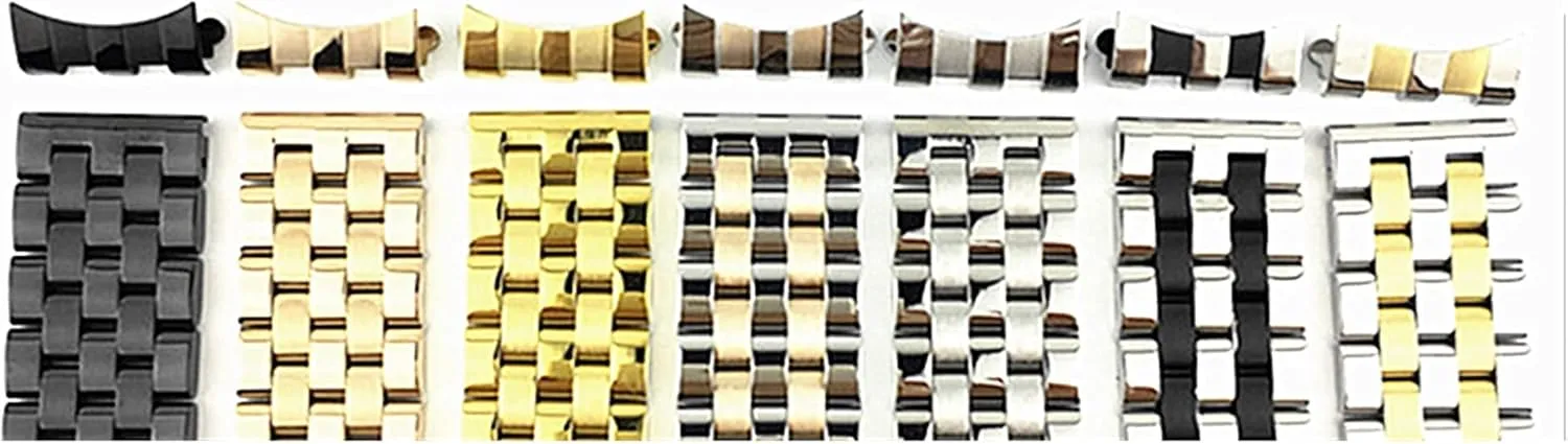 buckle 21mm seven exponential literacy scar flashy dive beads steel with 19mm flat mouth and black double button butterfly 