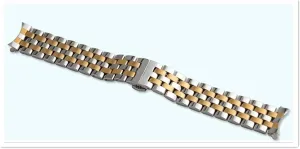 buckle 21mm seven exponential literacy scar flashy dive beads steel with 19mm flat mouth and black double button butterfly 