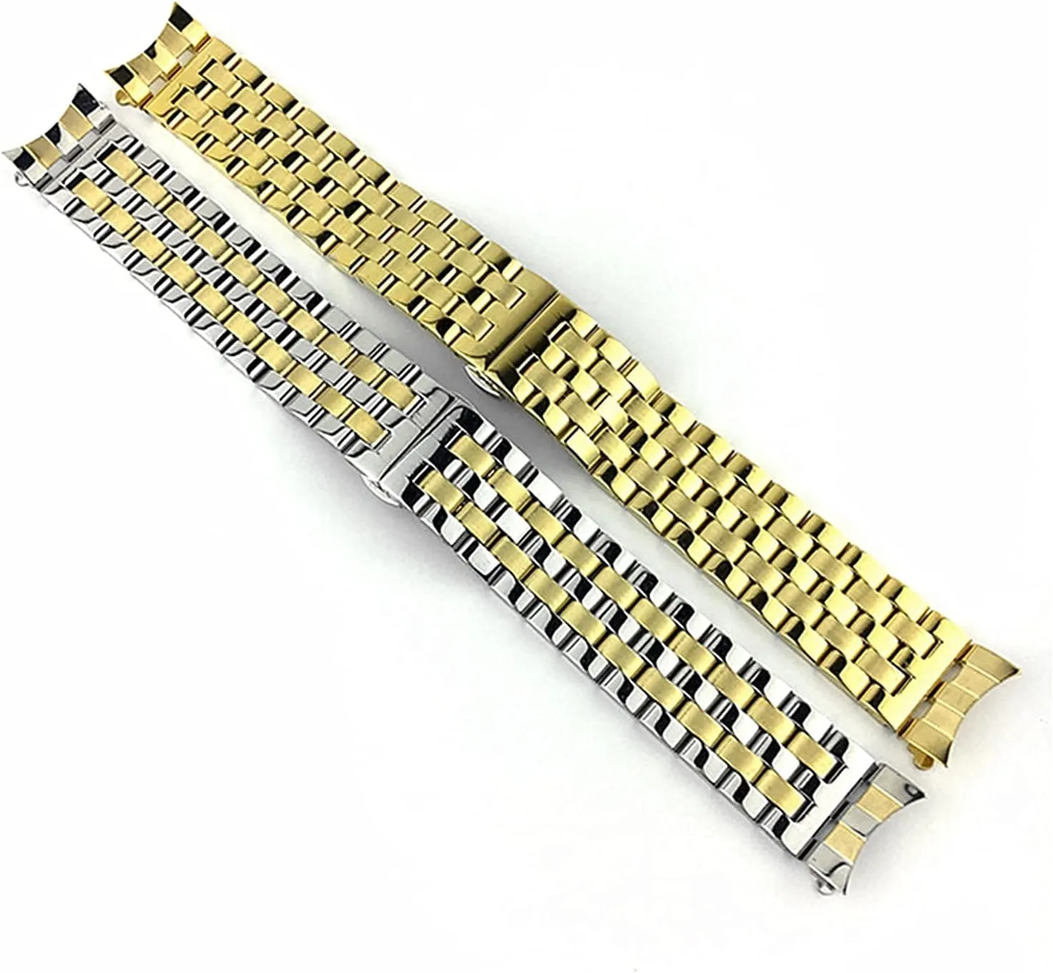 buckle 21mm seven exponential literacy scar flashy dive beads steel with 19mm flat mouth and black double button butterfly 