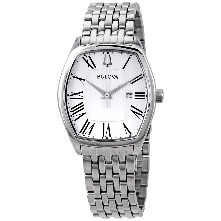 Bulova Classic Ambassador Silver Dial Stainless Steel Ladies Watch 96M145