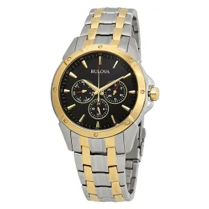 Bulova Classic Black Dial Two-tone Men's Watch 98C120