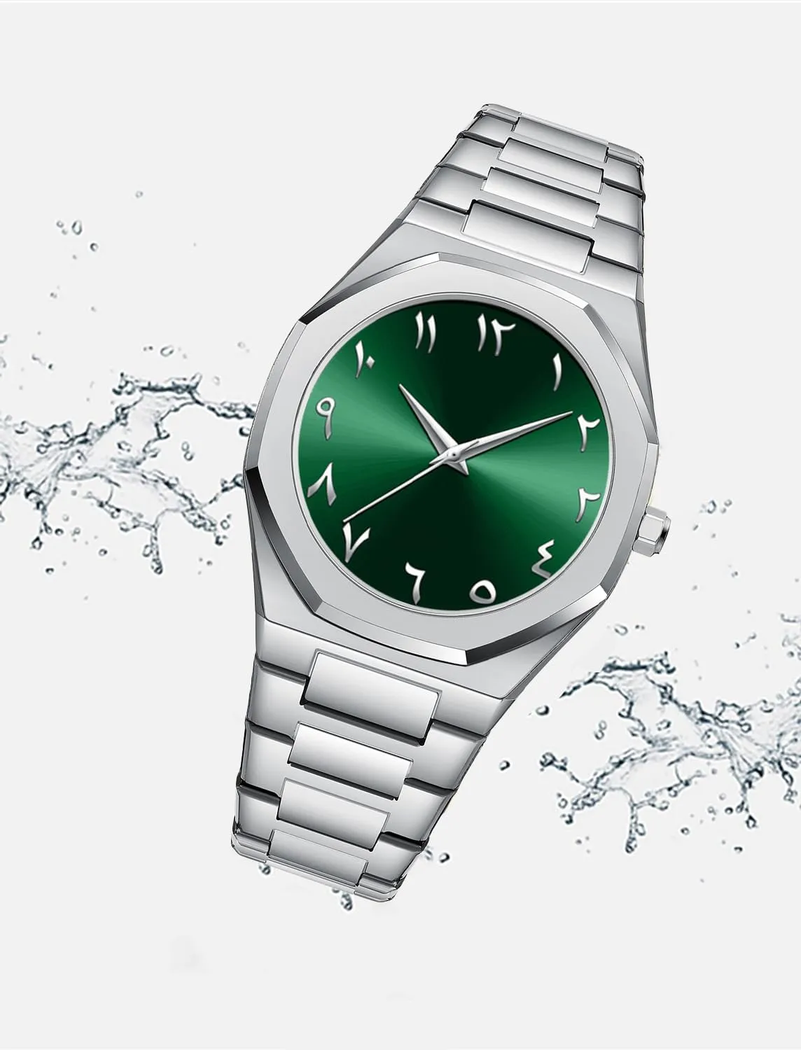 Business Gold Watch Stainless Steel WatchBand Waterproof Analog Quartz spike industrialization luminous prevention boulder passive Wristwatch Mens 