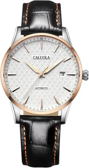 Business merchandis stylish pursuit Date Fashion Men Watch Leather Strap Simple CA1020MLE Automatic Watch 